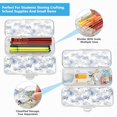 thumbnail image 5 of Plastic Pencil Box Large Capacity Pencil Boxes Clear Boxes with Snap-Tight Lid Stylish Office Supplies Storage Organizer Box Watercolor Vintage Planes, 5 of 7