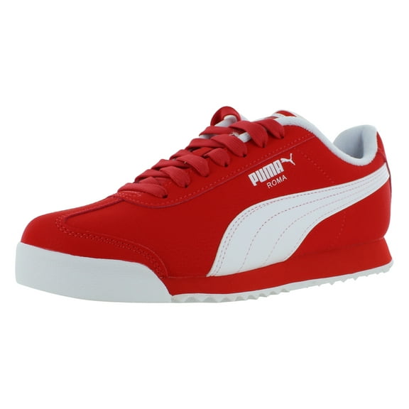 Puma Roma Reversed GS Boys Shoes Size 5, Color: For All Time Red/Puma White