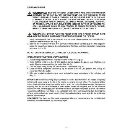 Hyper Tough 1.5 Gallon 2 Peak HP Poly Wet/Dry Vacuum, VH105 3502, New