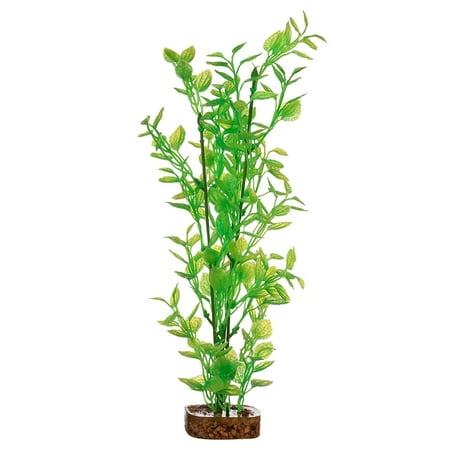 UPC: 0046798780298 | GloFish Plant Aquarium Décor Green and Yellow Large Fluorescent Under Blue LED Light