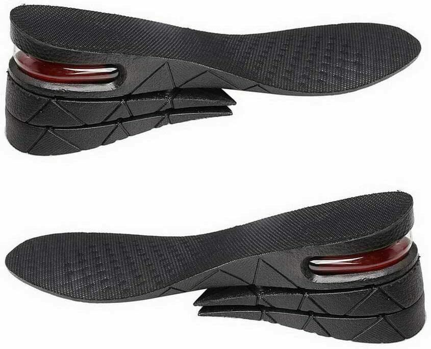 Height Increasing Shoe Insole, 3 cm 5cm 7 cm Adjustable 3-Layer Orthotic Air Cushion Heel Insert Increase Insole for Men Women