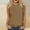 Khaki, variant on Giftesty Tank Tops for Women Women's Casual Solid Sleeveless Round Neck Top Blouse