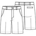 thumbnail image 3 of Classroom School Uniforms Big Kid Plus Flat Front Shorts 52943, 16h, Black, 3 of 3