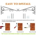 thumbnail image 2 of Plant Hanger Wall Hooks for Hanging Plant Bracket for inside outside Use Sturdy Bird Feeders, Lanterns, Sconces, and Wind Chimes 2-Pack 06, 2 of 8