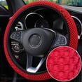 thumbnail image 4 of PWFE Universal 38cm Car Auto Steering Wheel Cover Elastic Ice Silk Summer Cool Non-Slip Auto Accessories(Grey), 4 of 10
