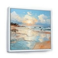 thumbnail image 2 of Designart "Panoramic Harmony On The Coast II" Ocean Floater Framed Canvas Art Print, 2 of 5