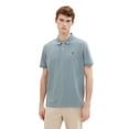 thumbnail image 2 of TOM TAILOR Polo de hombre con botonadura - Polo básico con contraste, corte regular, algodón Verde menta XL (X-Large), 2 of 6