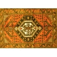 thumbnail image 1 of Ahgly Company Machine Washable Indoor Rectangle Persian Yellow Traditional Area Rugs, 5' x 8', 1 of 4