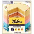 thumbnail image 3 of Wilton Easy Layers Non-Stick 5-Piece 6" Round Cake Pan Set Layer Cake Baking Pans, 3 of 11