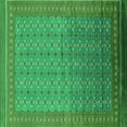 thumbnail image 1 of Ahgly Company Indoor Square Oriental Green Industrial Area Rugs, 8' Square, 1 of 4