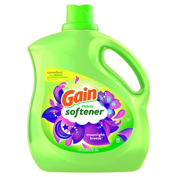 Gain Fabric Softner, Moonlight Breeze Scent, 129 fl oz, 150 Loads