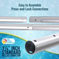 thumbnail image 4 of U.S. Pool Supply 10.5 ft Aluminum Telescopic Swimming Pool Pole, 4 of 6
