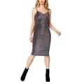 thumbnail image 1 of 1.STATE Womens Metallic Bodycon A-line Dress, Metallic, 0, 1 of 1