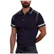thumbnail image 1 of pstuiky camisetas de hombre, Camiseta informal de manga corta con botones y solapa para hombre camisas casuales para hombre m, 1 of 5