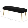thumbnail image 3 of ZXNYH Upholstered Bench, 48" W, Emerald - Frame, 3 of 8