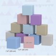 thumbnail image 2 of Soft Foam Play Blocks - 12 Piece Stacking & Climbing Set - Multi-Color - Safe Activity Gym for Early Development - 7.75" Cubes, 2 of 7