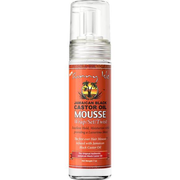 Sunny Isle Jamaican Black Castor Oil Mousse Wrap Set Twist 7 oz