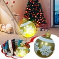 thumbnail image 1 of Fiudx Bola Inflable Navideña para Exteriores, Material de Pvc Duradero, Diseño Resistente a La Intemperie, Fácil de Instalar, Decoración Festiva para Jardín, Luz con Control Remoto, 60 Cm de Diámetro, 1 of 7