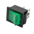 thumbnail image 4 of 4 Pins Green Rocker Switch With Water Proof Cover Dpst Durable Plastic, 4 of 8