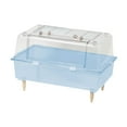thumbnail image 2 of Vaveren Clear Hamster Cage Cute Small Pets Habitat Pet Enclosure Mice Hedgehog Rats blue, 2 of 8