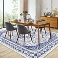 thumbnail image 6 of Yesfashion Carpets Area Rugs Washable 1150Gsm Velvet Heavy Pearl Velvet Washed Back Folding Printed Carpet Persia-Yiyuan Blue tint 9*12ft, 6 of 7