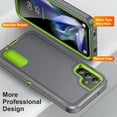 thumbnail image 5 of Feishell Case for Samsung Galaxy A54 5G 6.4 inch,Heavy Duty 3 Layer Military Protection with Hidden Kickstand Shock Resistant Armor Hybrid Bumper Rugged Rubber Phone Cover,Gray+Green, 5 of 8