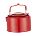 thumbnail image 3 of S SERENABLE Camp Kettle 1.1 L Tableware Lightweight Tea Kettle for Hiking Outdoor Travel Red, 3 of 9