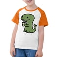 thumbnail image 3 of RXIRUCGD 2025 Vêtements d'Été pour Enfants Tout-Petits Garçons Filles Mode Mignon Col Rond Imprimé Manches Courtes Haut, 3 of 7