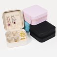 thumbnail image 4 of Lishi Layered Jewelry Storage Box, Red Jewelry Display Case, 4 of 5