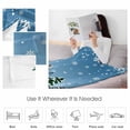 thumbnail image 4 of Christmas Throw Flannel Blanket 40x60In Snowman Checked Xmas Tree Snowflake Blue Ombre Super Soft Cozy Bed Blanket, Lightweight Plush Fuzzy Bed Throw for Bedroom Sofa Couch Living Room, 4 of 4