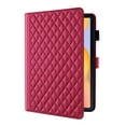 thumbnail image 2 of Allytechgroup Case for Samsung Galaxy Tab S6 Lite 10.4" 2020/2022 with Pencil Holder & Card Pockets, Luxury PU Leather Multi-Angle Viewing Kickstand Magnetic Clasp Folio Cover, Red, 2 of 8