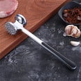 thumbnail image 6 of LHWEN Meat Hammer Porkchop Steak Velvet Hammer Creative Kitchen Tools Ergonomic Design Double-Sided Mallet Ice Crusher Vegetable Loosener Crab Garlic Crusher Baking Tool Candy Crusher Large Needles, 6 of 8