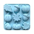 thumbnail image 2 of Fall Silicone Mold 3D Pumpkin Chocolate Mold Autumn Baking Molds Tray, 2 of 8