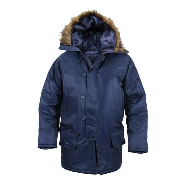 Rothco N3B Snorkel Parka Flight Jacket, Navy Blue, 2XL
