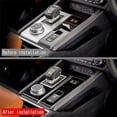 thumbnail image 3 of 2pcs Car Glossy Black Central Gear Shift Panel Control Panel Decal Interior Modification For 2022+, 3 of 5