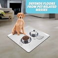 thumbnail image 3 of Alfombrilla de silicona Skywin para comida de mascotas, 61 x 61 cm, antideslizante, color gris, 3 of 8