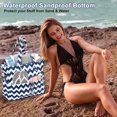 thumbnail image 3 of Waterproof Beach Tote Pool Bags for Women Ladies Extra Large Gym Tote Carry On Bag With Wet Compartment for Weekender Travel, 3 of 5