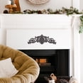 thumbnail image 7 of Sungmor Antique Style Cast Iron Wall Decor, Ornate Scroll and Floral Design Metal Plaque for Home or Garden Decor, Fireplace Mantel, Furniture Decorative Accent, 17.5 Inch & Rustic Black Finish, 7 of 7