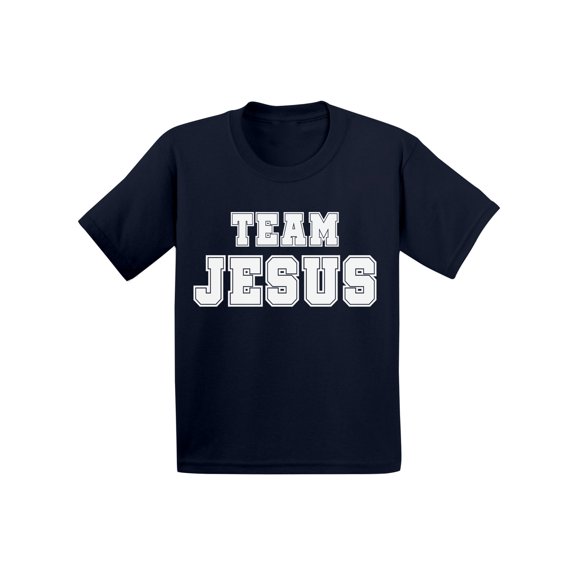 Awkward Styles Team Jesus Infant Shirts Team Shirt for Kids Christian T-Shirt for Boys Christian Shirts for Girls White T-Shirt for Children Christian Gifts for Little One Jesus Clothing for Children