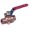 thumbnail image 2 of ProLine 1 In. SWT x 1 In. SWT Brass Ball Valve with Drain 107-555NL, 2 of 2