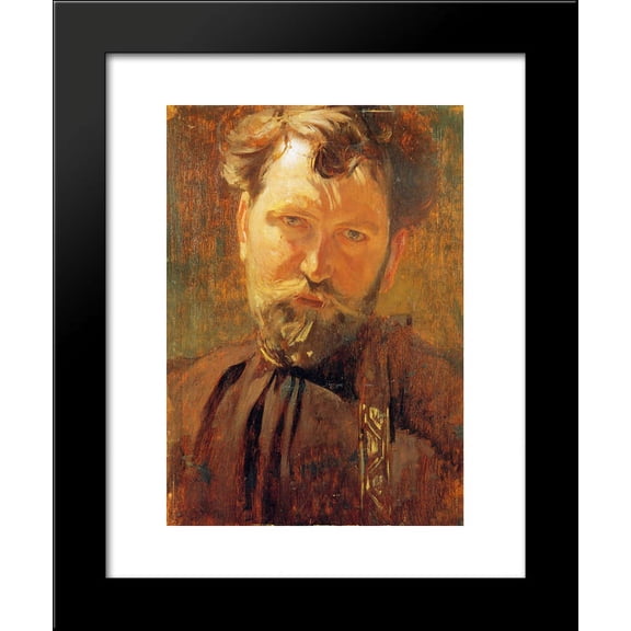 Self-Portrait 20x24 Framed Art Print by Mucha, Alphonse