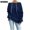 Navy, variant on QIYAGBSA Spring Fall Tops for Women's Off Shoulder Hoodless Sweatshirts Loose Lightweight Clothes Women Fall Casual Drawstring Pullover Sweatshirts(Orange,S)