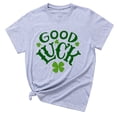thumbnail image 1 of CEHVOM T-Shirt Décontracté pour Femmes à Manches Courtes avec Imprimé Trèfle de la Saint-Patrick, 1 of 3