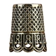 thumbnail image 3 of Dedales de costura, dedales de metal para coser a mano protector de dedos, accesorios de artesanía para acolchar para tejer herramienta de bricolaje Oro BLESIY dedal de costura, 3 of 8