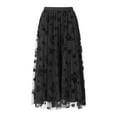 thumbnail image 4 of xiaxaixu Robe Longue pour Femmes, Été Printemps Décontractée Fête Florale Jupe en Tulle Superposée, 4 of 9