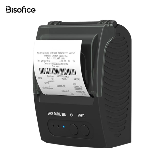 Label printer,With 1 Roll Receipt Printer Windows Restaurant Sales Inches Printer With 2 Inches Printer Ios Android Windows Roll Paper Compatible Bt 2 Inches Compatible With Ios 1 Roll Paper