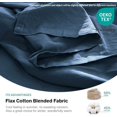 thumbnail image 2 of Simple&Opulence Linen Sheet Set-Linen Cotton Blend Bedding set-4 Pieces(1 Flat Sheet,1 Fitted Sheet&2Pillowcase)-Soild Color Collection,Soft & Cozy,Cooling Bedding- Full Size, Classic Blue, 2 of 7