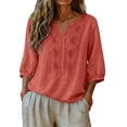 thumbnail image 5 of Lightweight Summer Tops for Women Casual Beach Daily Cute Short Sleeve, 5 of 6