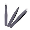 thumbnail image 6 of OTVIAP 3pcs/set Stainless Steel Tweezer Set Flat Tip/Point Tip/Slant Tip Eyebrow Facial Hair Removal, Stainless Steel Tweezer, Tweezer Set, 6 of 7