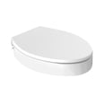 thumbnail image 4 of Ryse 3 in. Raised Elongated Soft Close ADA Compliant Toilet Seat in Glossy White, 4 of 7